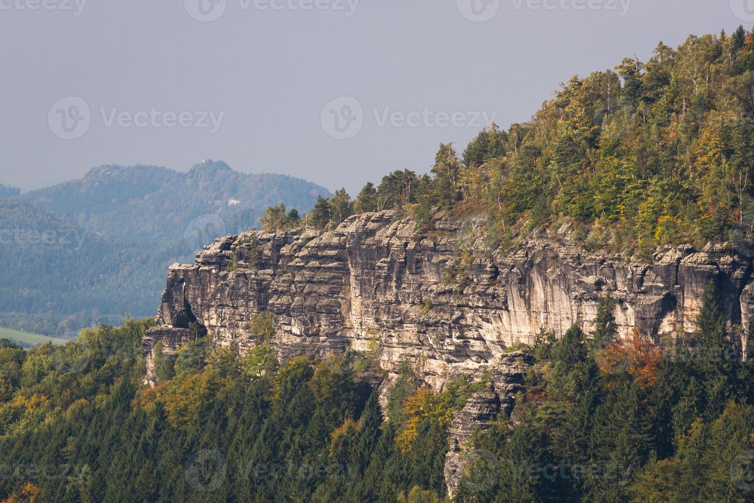 Herbstlandschaften in Prebischtor, Böhmen foto