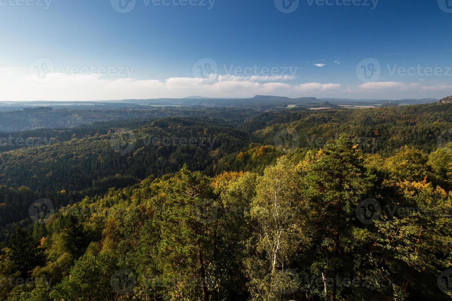 Herbstlandschaften in Prebischtor, Böhmen foto