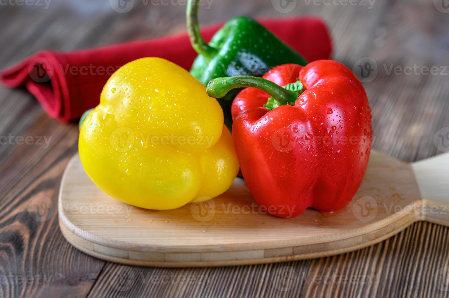 frische bunte Paprika foto