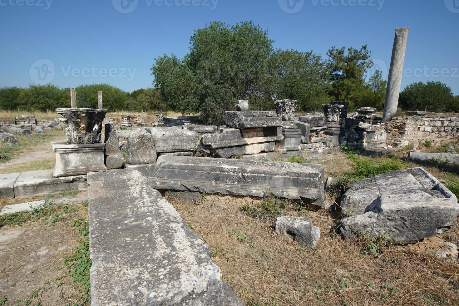 Tempel der Aphrodite in der antiken Stadt Aphrodisias in Aydin, Türkei foto