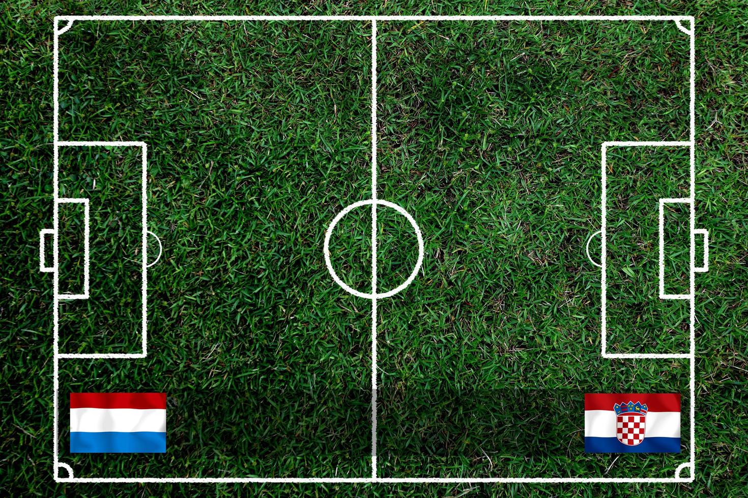 fußballpokalwettbewerb zwischen den nationalen niederlanden und nationalen kroatien. foto