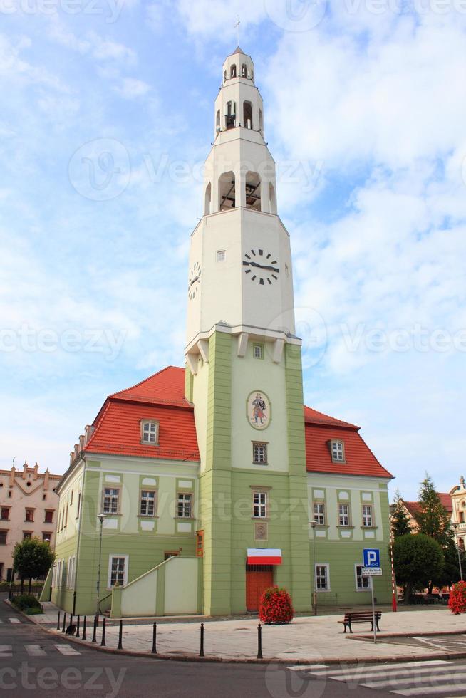 rathaus in gryfow slaski, polen foto