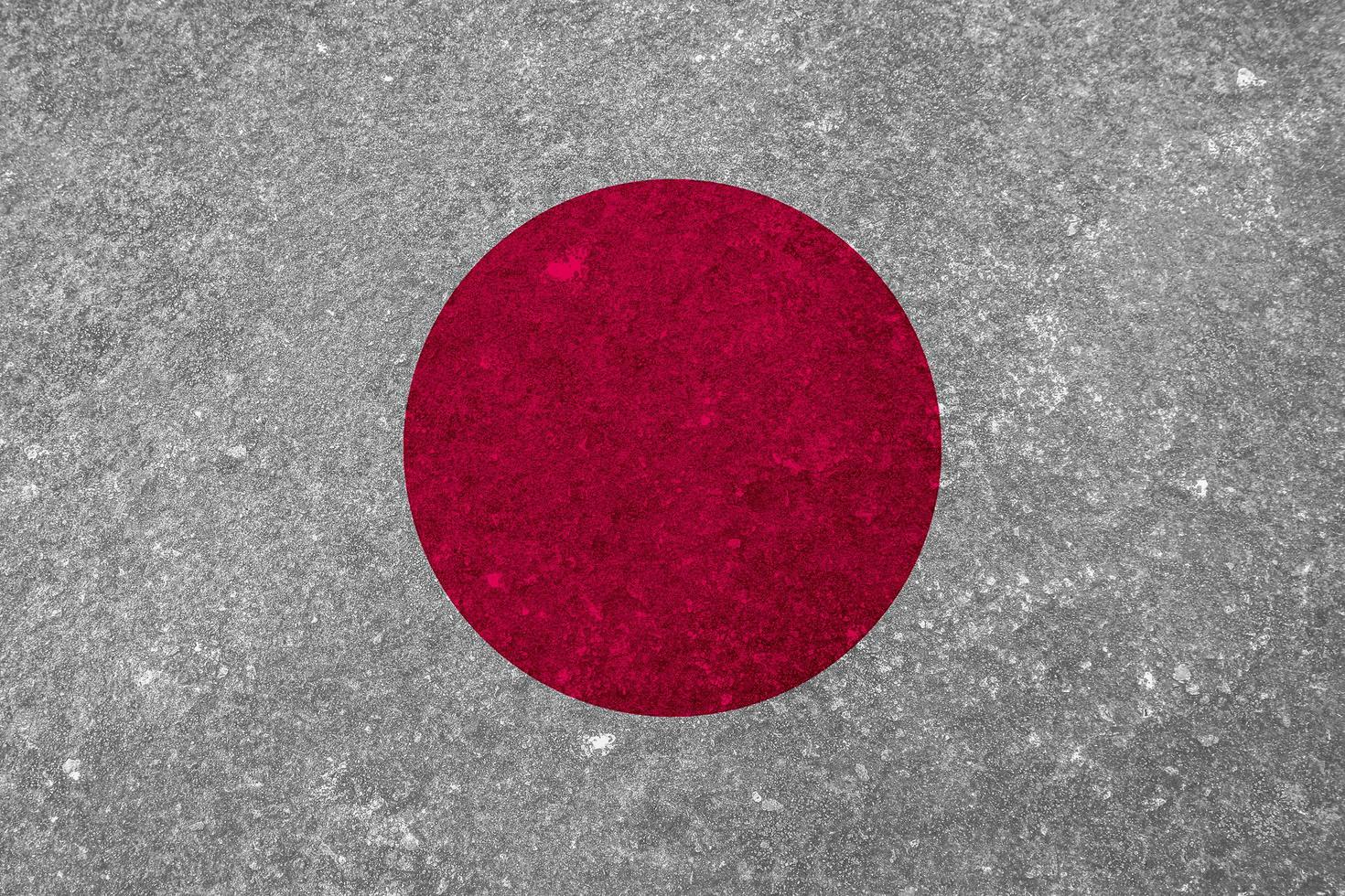 Textur der japanischen Flagge als Hintergrund foto