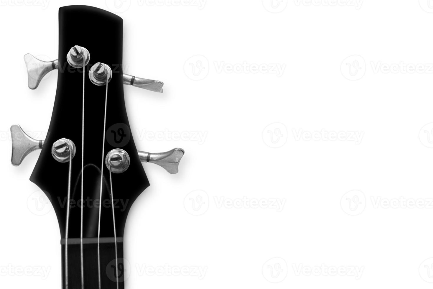 schwarzer Bass-Instrumentenkopf foto