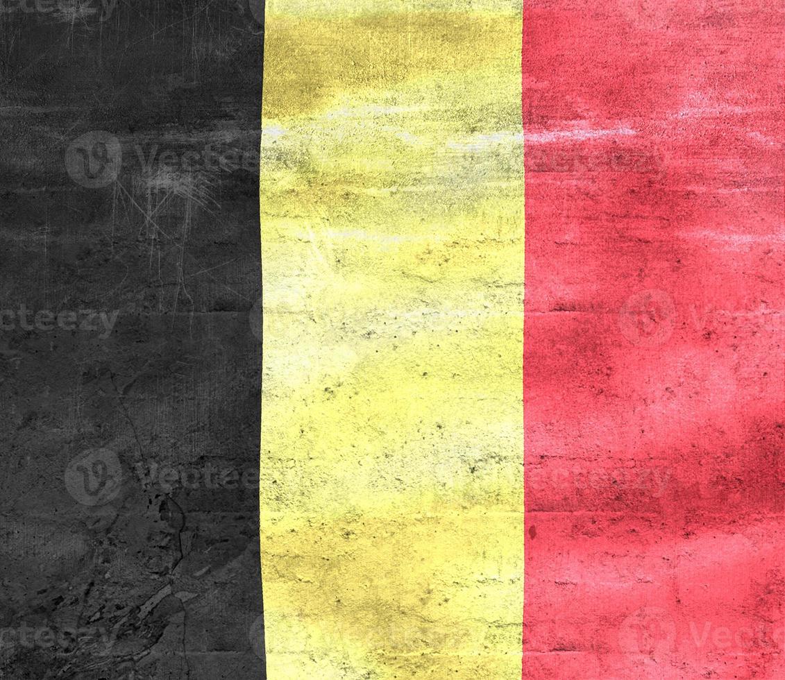 belgische flagge - realistische wehende stoffflagge foto