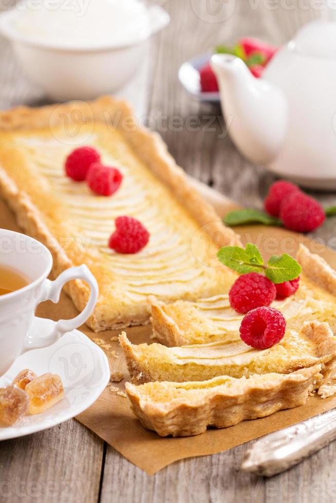 Apfelkuchen mit Frangipane foto