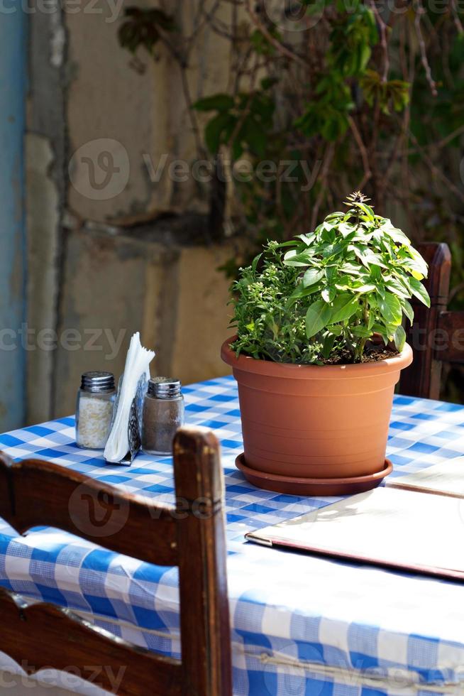 altmodische Caféterrasse foto