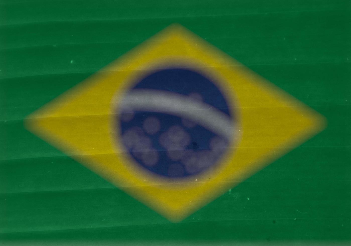 brasilianische Flagge Textur als Hintergrund foto