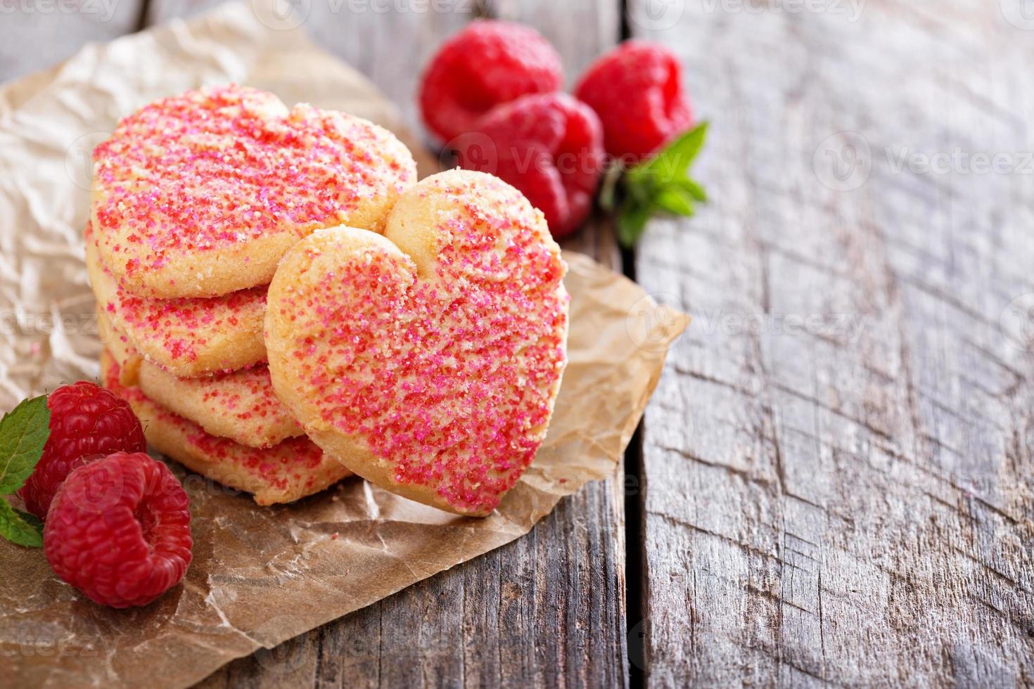 Valentinstag herzförmige Kekse foto