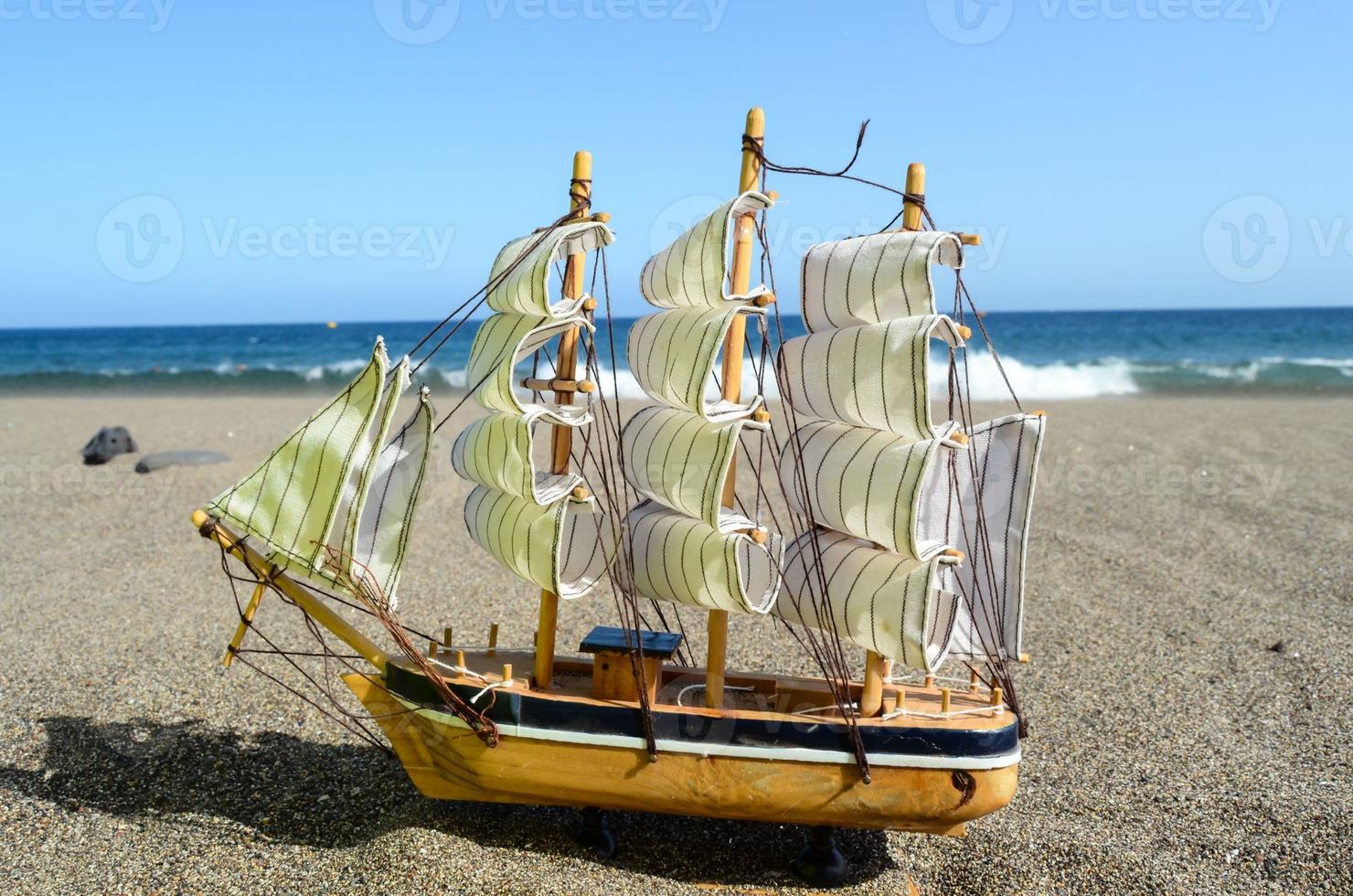 Segelschiff Spielzeugmodell foto