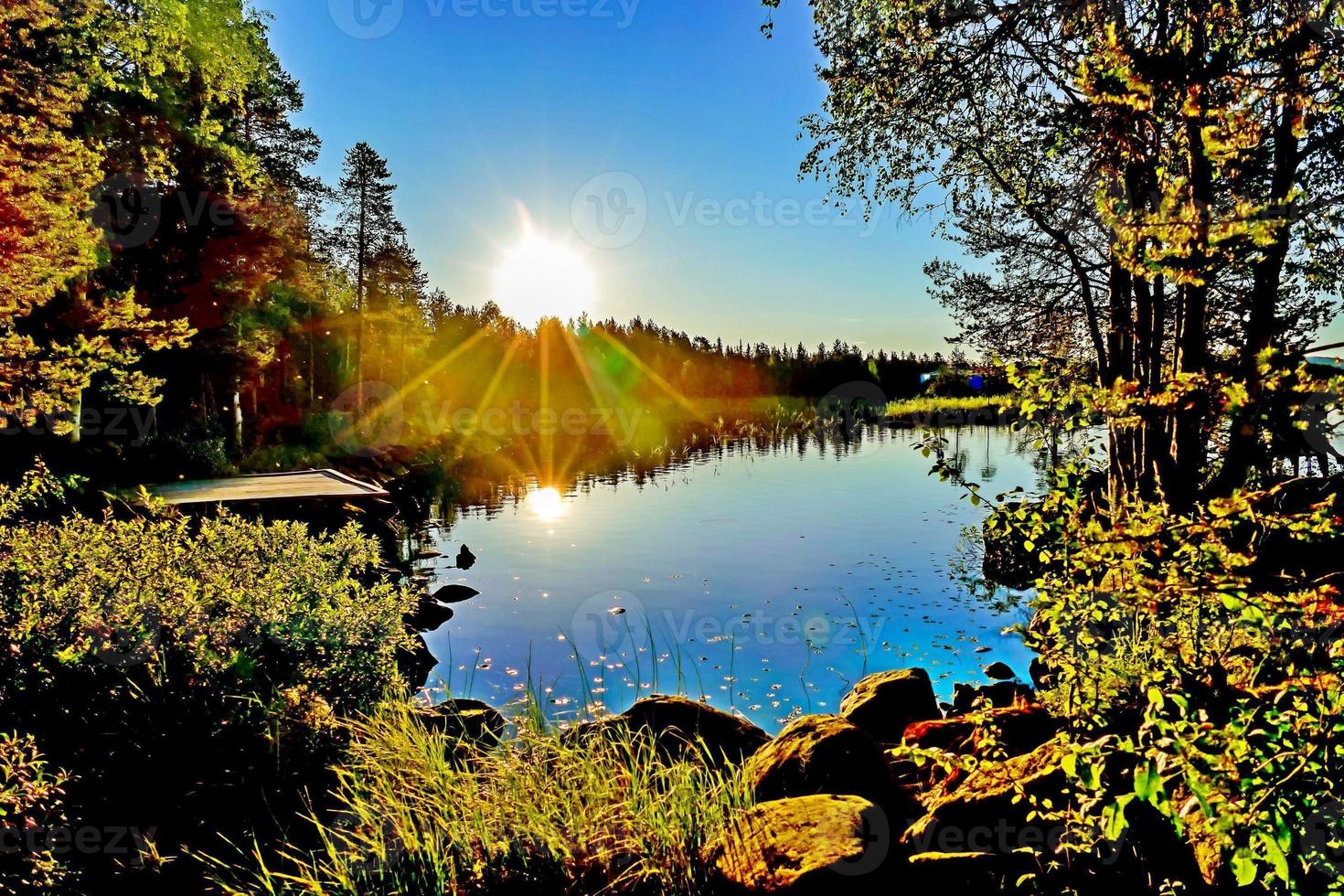 Landschaft in Schweden, Europa foto
