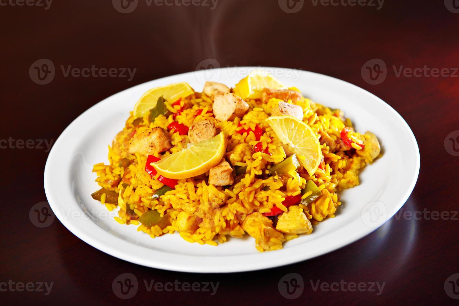 paella spanisches gericht foto