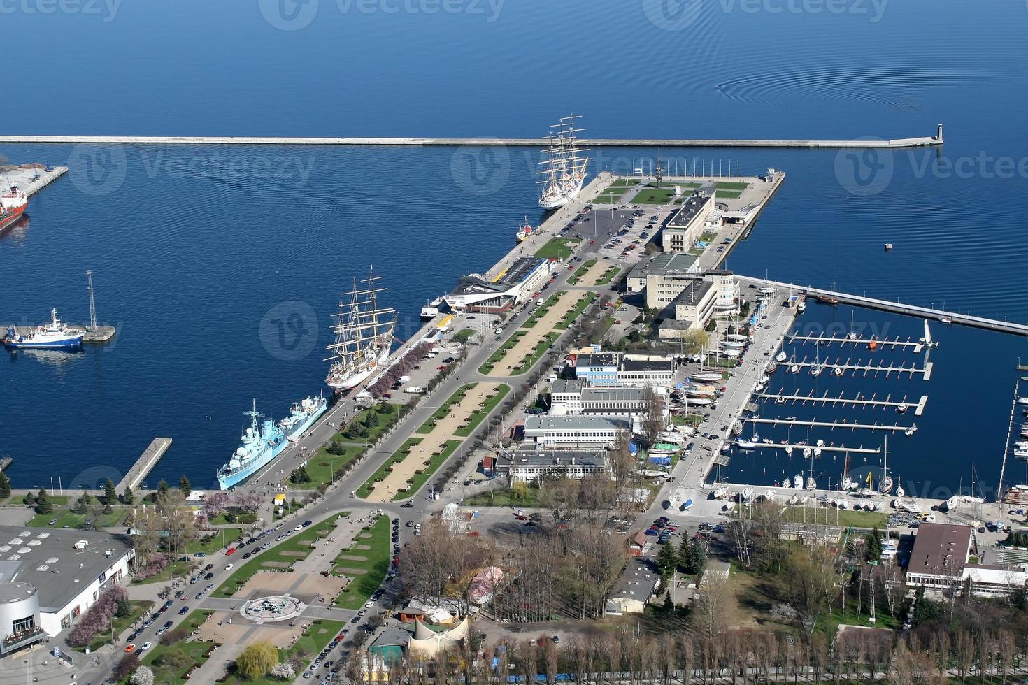 Hafen der Stadt Gdingen foto