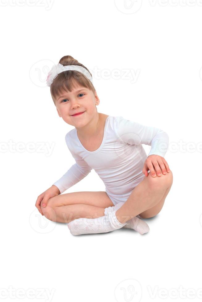 kleines Mädchen in Strumpfhosen foto