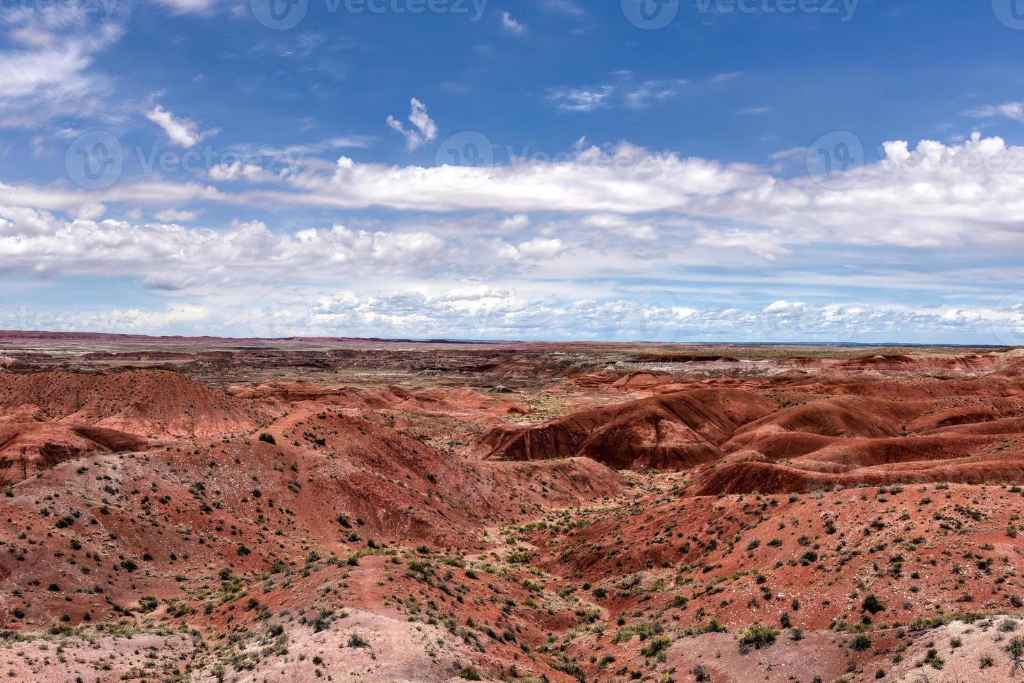 Tiponi Point im Petrified-Forest-Nationalpark in Arizona. foto