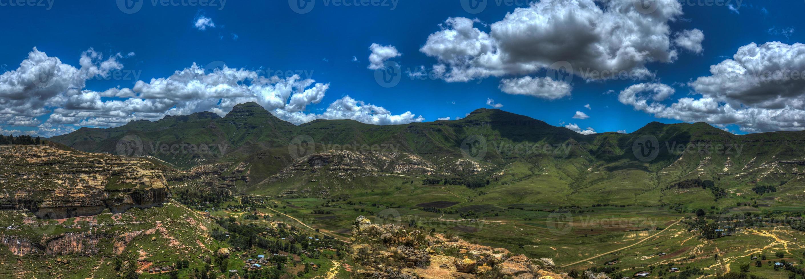 Lesotho-Landschaft im Sommer foto