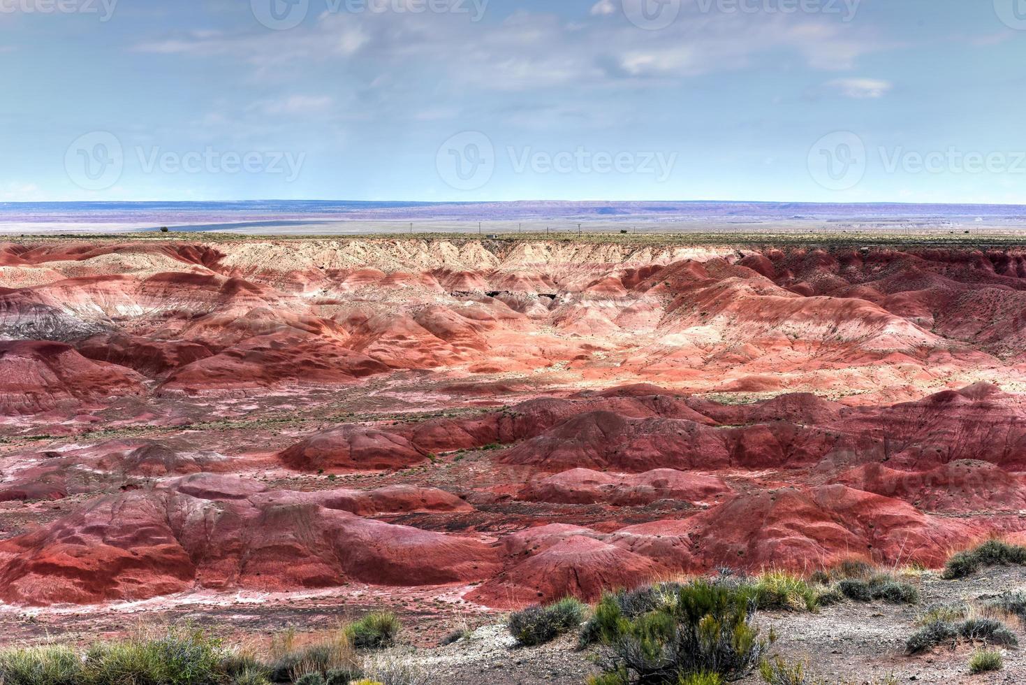 Tawa Point im Petrified-Forest-Nationalpark in Arizona. foto