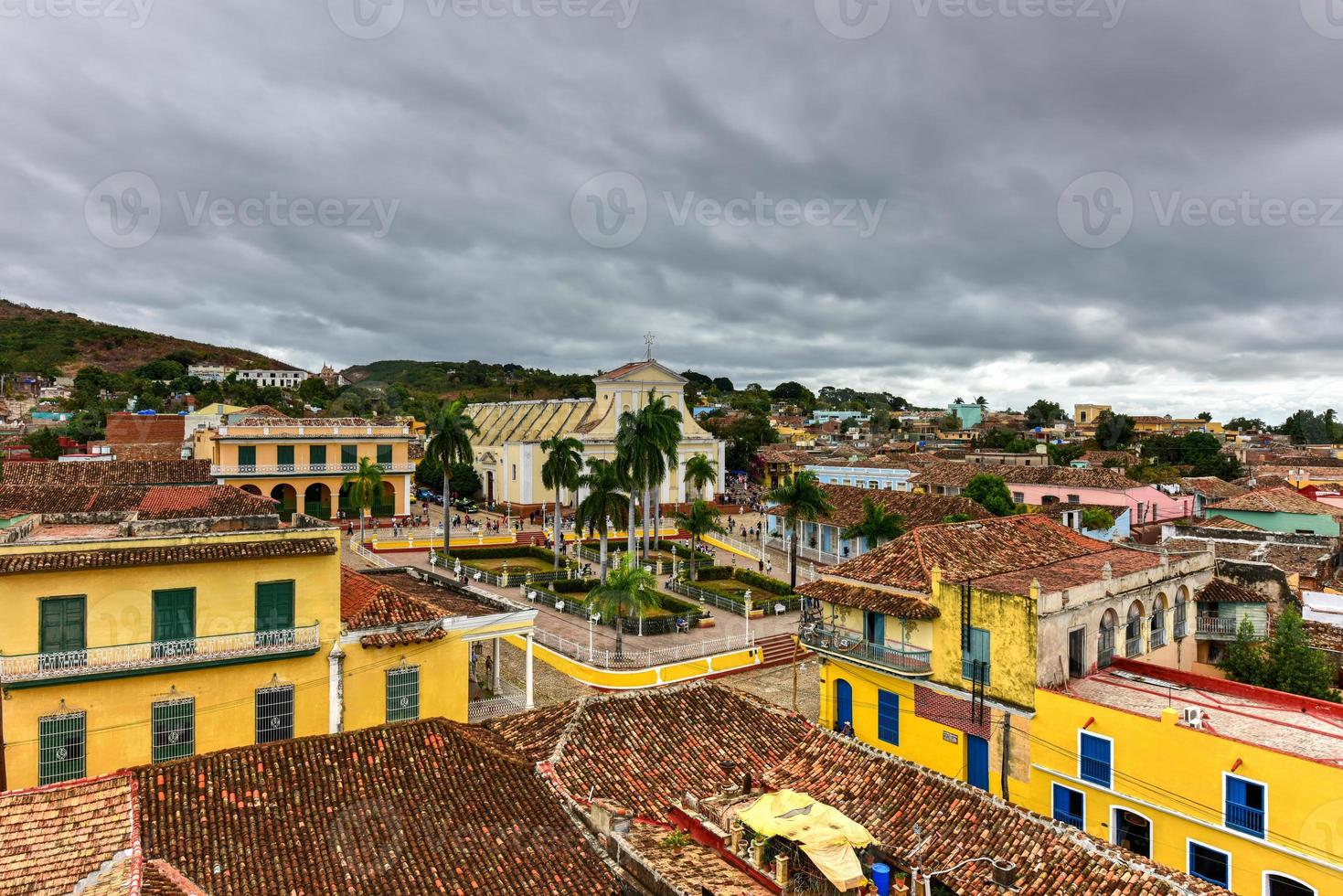 Panoramablick über die Altstadt von Trinidad, Kuba, ein UNESCO-Weltkulturerbe. foto