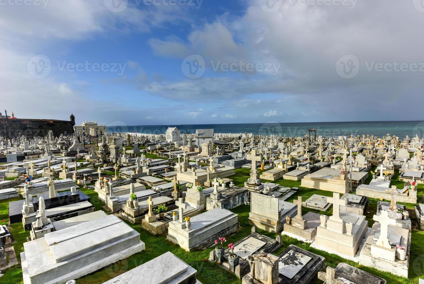 santa maria magdalena de pazzis friedhof aus der kolonialzeit im alten san juan, puerto rico. foto