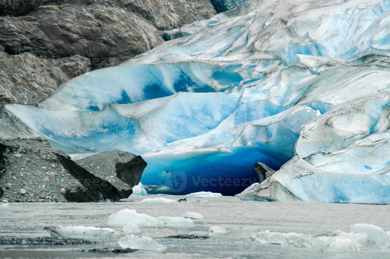 davidson-gletscher in der nähe von glacier point im südosten alaskas foto