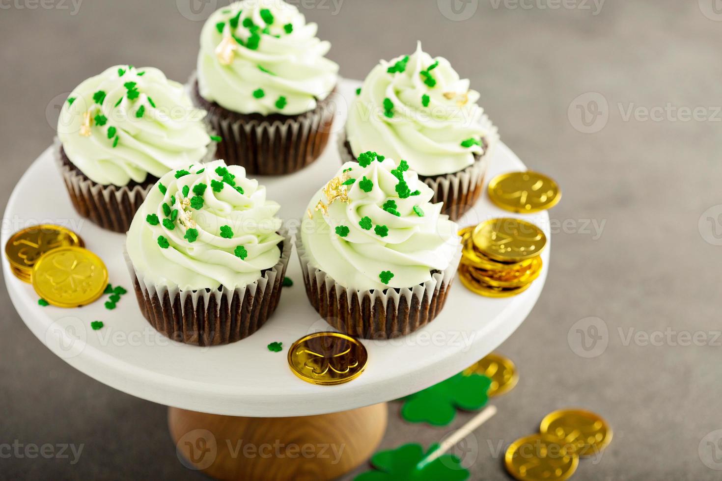 Cupcakes zum St. Patrick Day foto