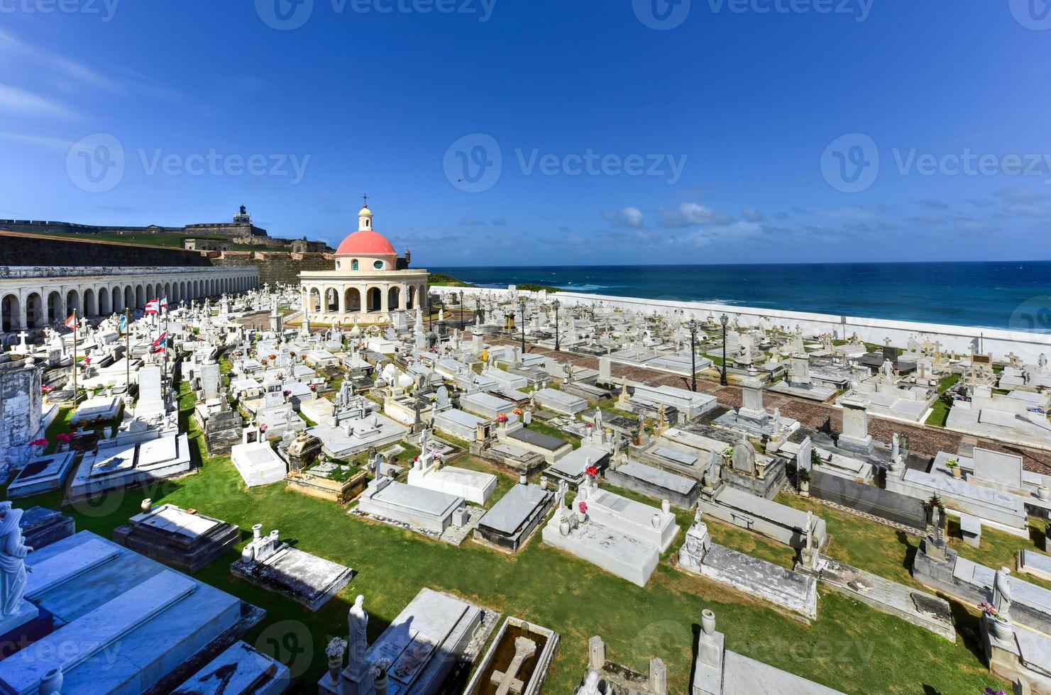 santa maria magdalena de pazzis friedhof aus der kolonialzeit im alten san juan, puerto rico. foto