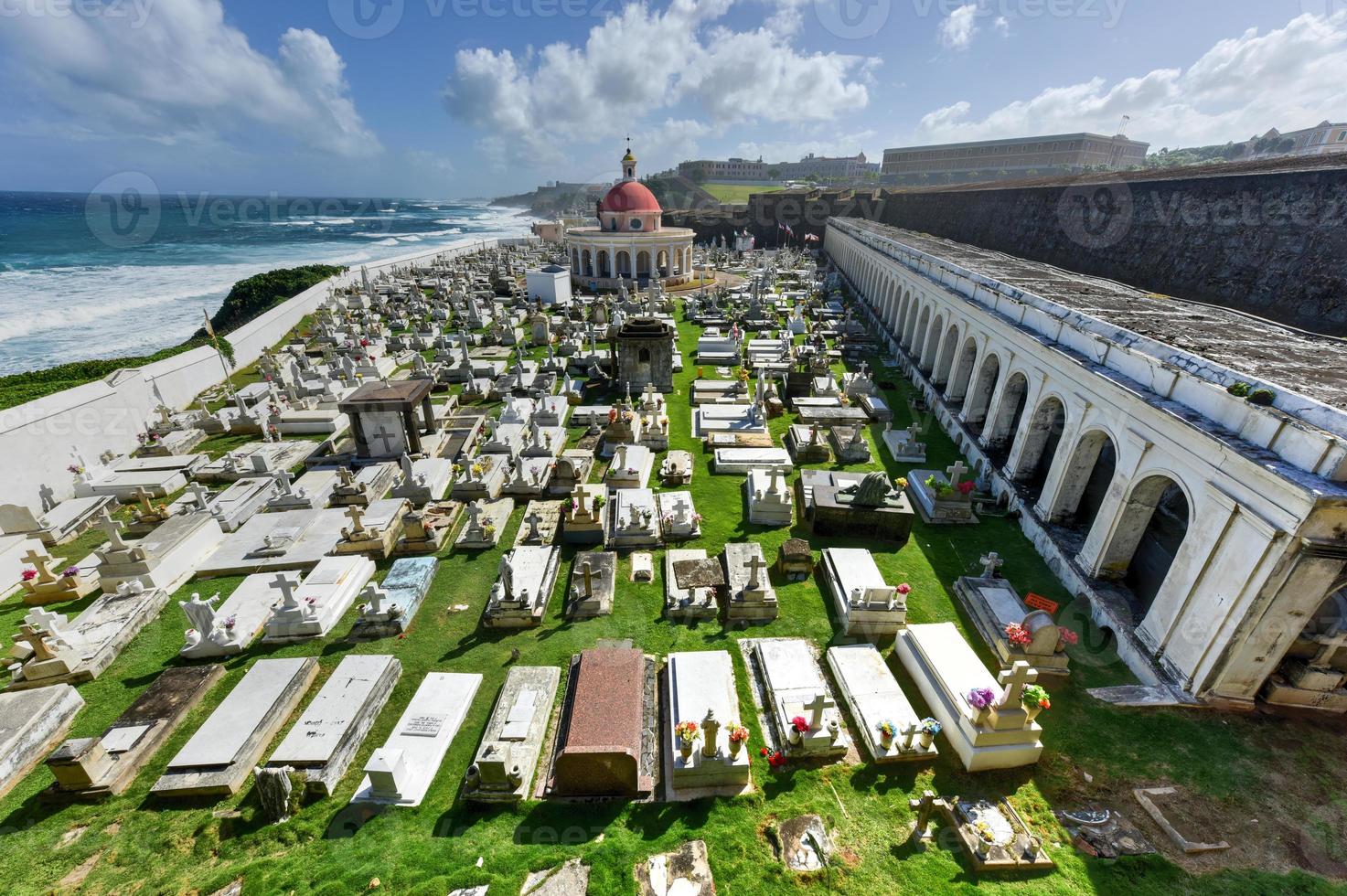 santa maria magdalena de pazzis friedhof aus der kolonialzeit im alten san juan, puerto rico. foto