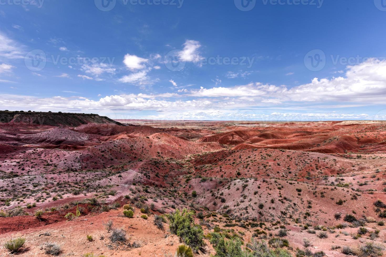 Tiponi Point im Petrified-Forest-Nationalpark in Arizona. foto