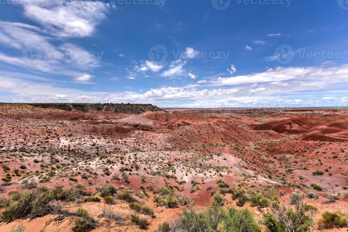 Tiponi Point im Petrified-Forest-Nationalpark in Arizona. foto