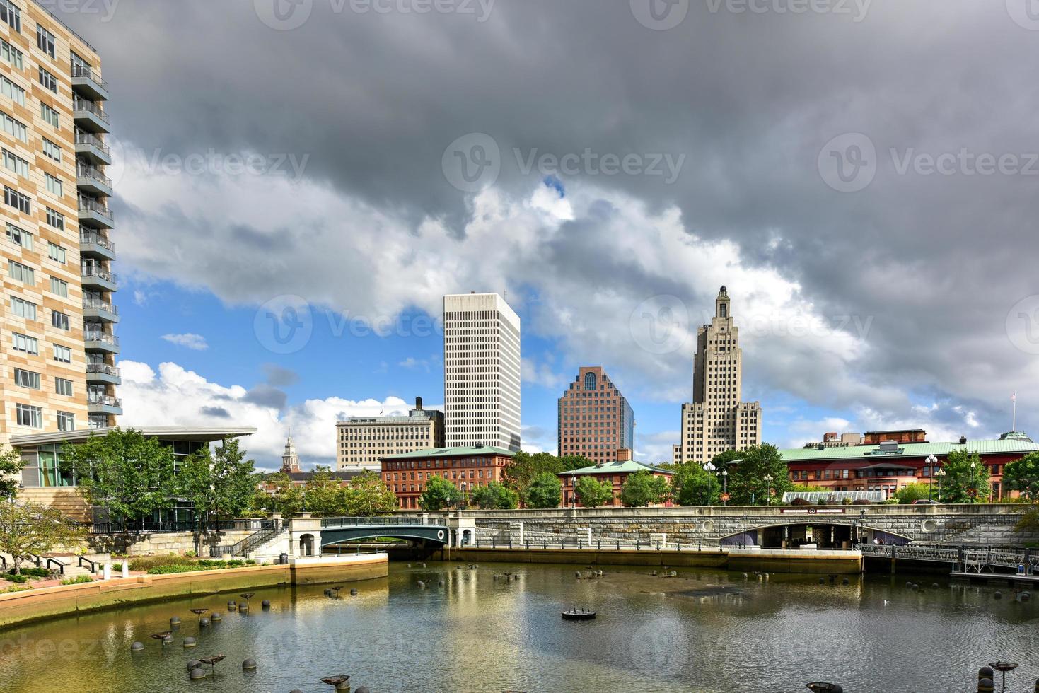 Providence, Rhode Island Stadtbild im Waterplace Park. foto