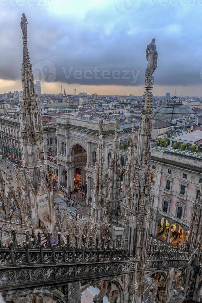 Mailänder Dom, Duomo di Milano, eine der größten Kirchen der Welt, auf der Piazza Duomo im Stadtzentrum von Mailand in Italien. foto