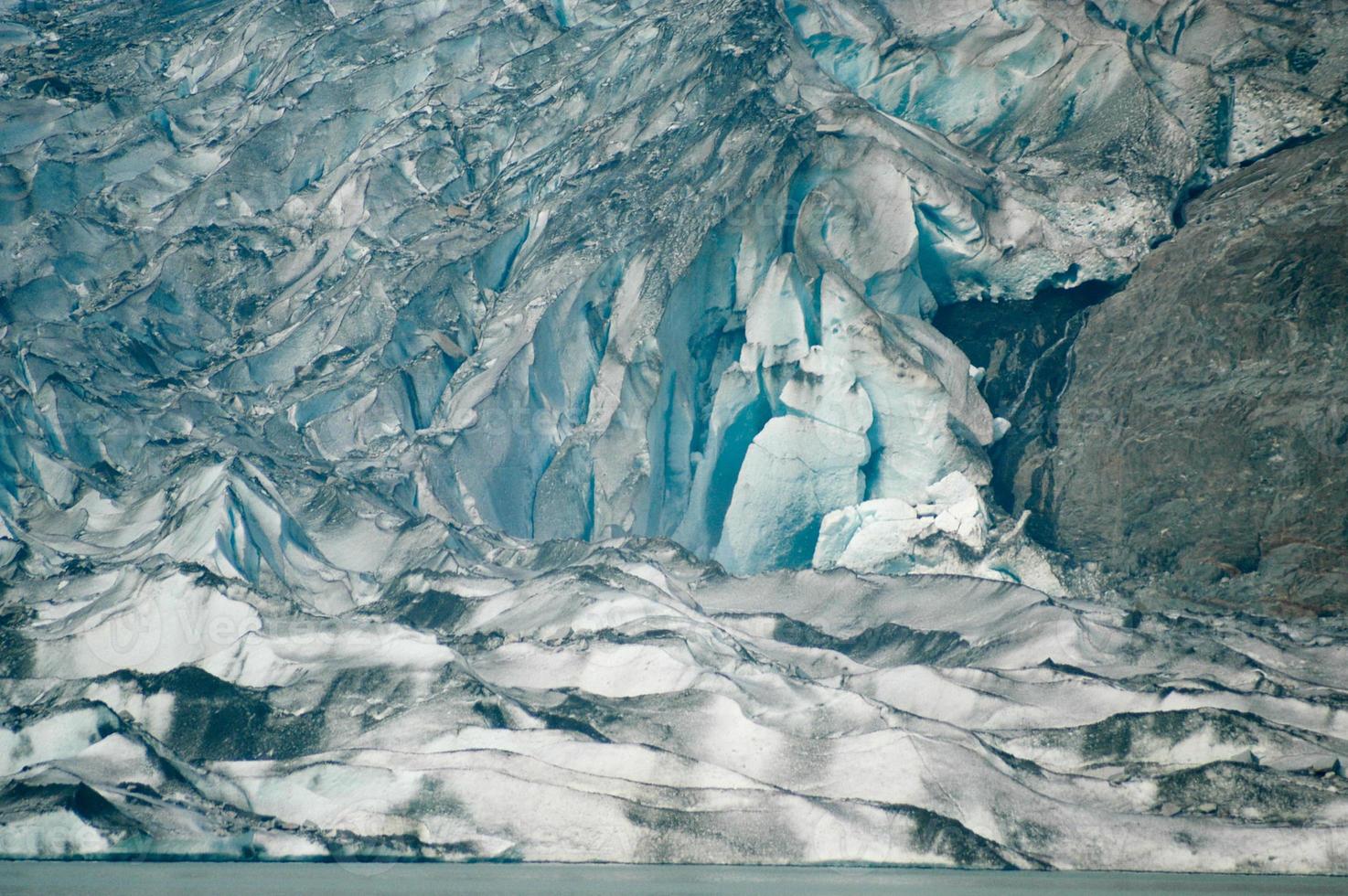 Mendenhall-Gletscher und See in Juneau, Alaska. foto