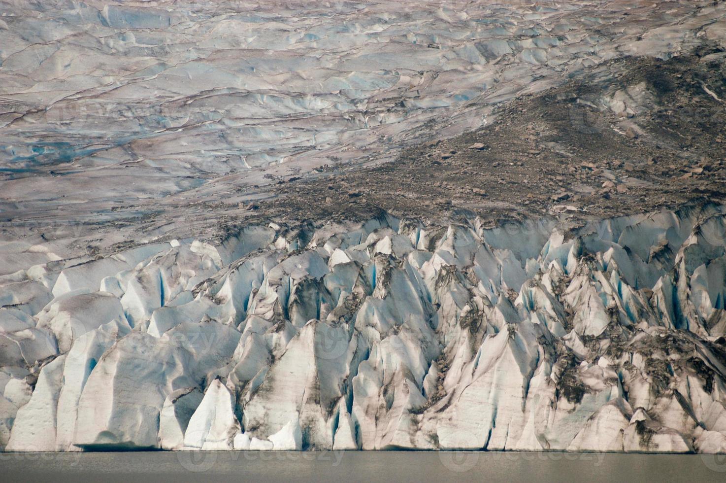 Mendenhall-Gletscher und See in Juneau, Alaska. foto