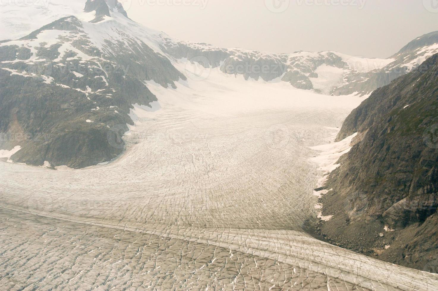 Hubbard-Gletscher im Osten Alaskas und Teil von Yukon, Kanada, und nach Gardiner Hubbard benannt. foto
