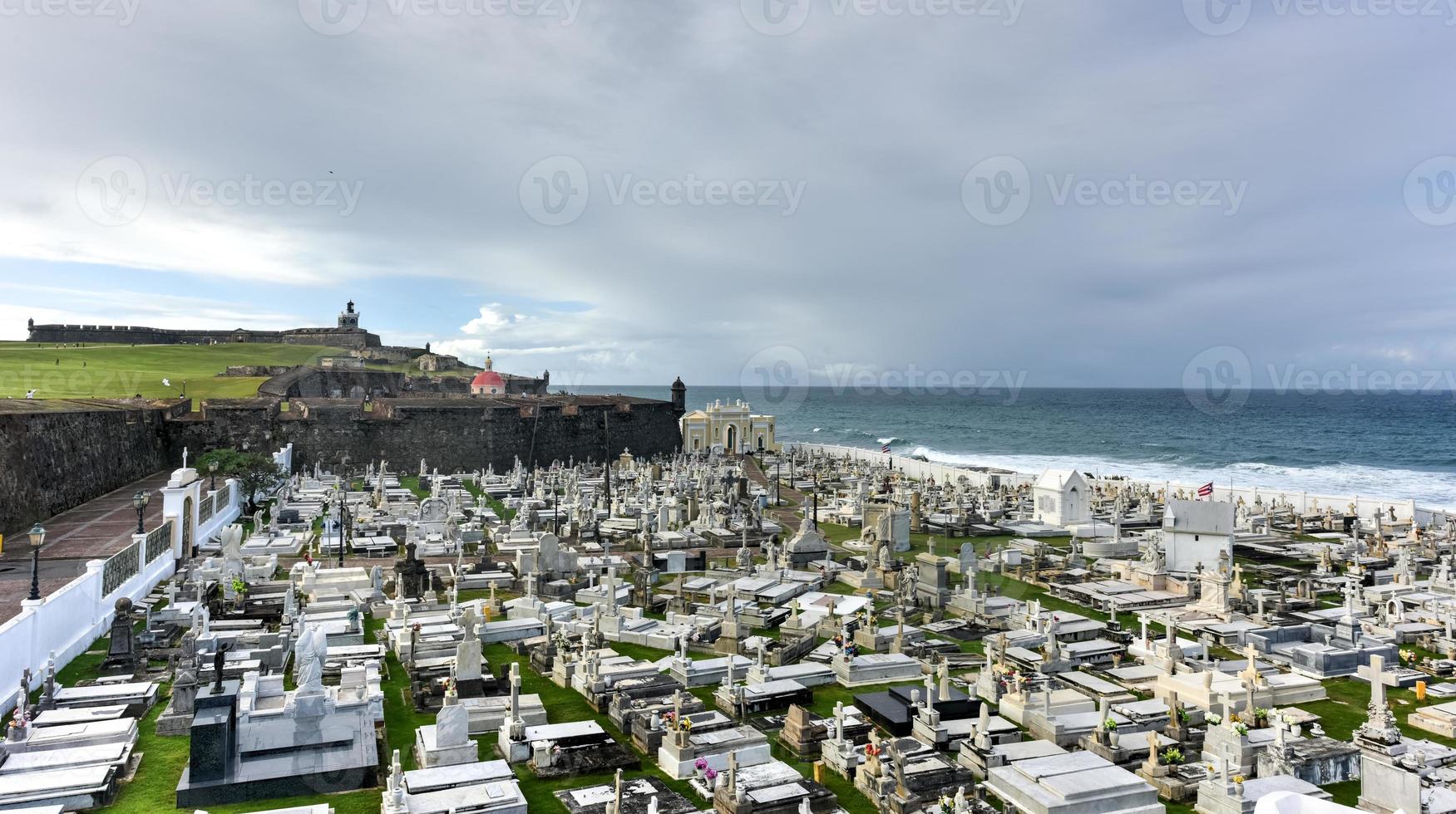 santa maria magdalena de pazzis friedhof aus der kolonialzeit im alten san juan, puerto rico. foto