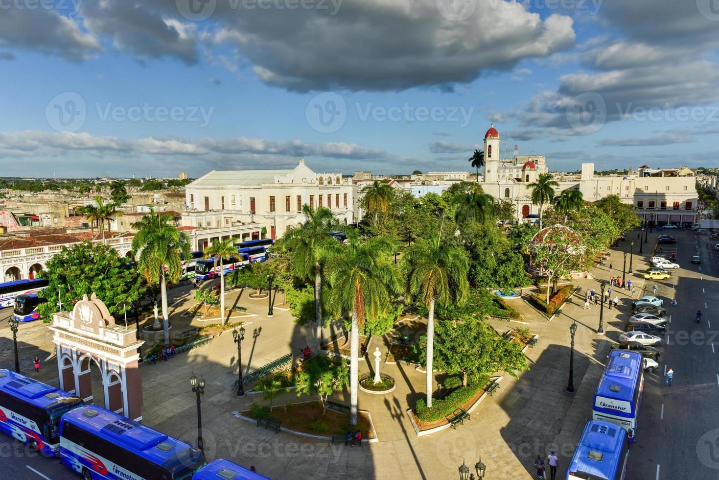 Panoramablick über die Stadt Cienfuegos, Kuba. foto