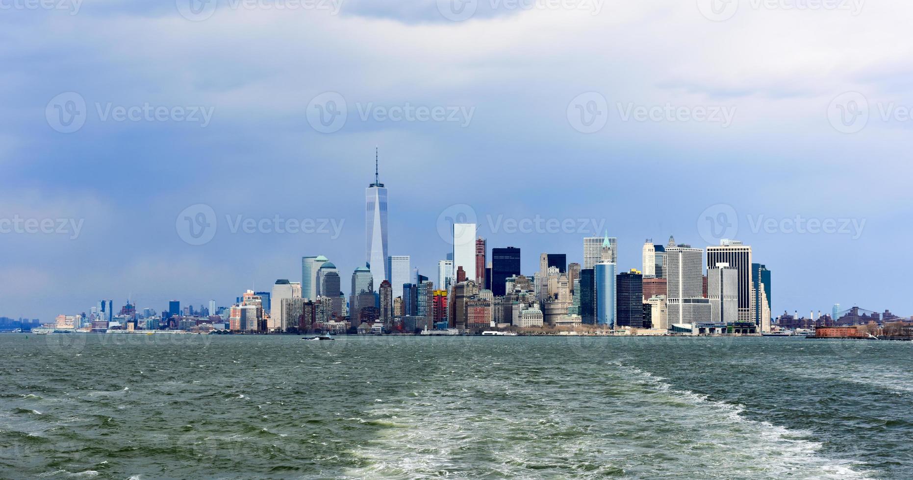 Blick auf Lower Manhattan foto