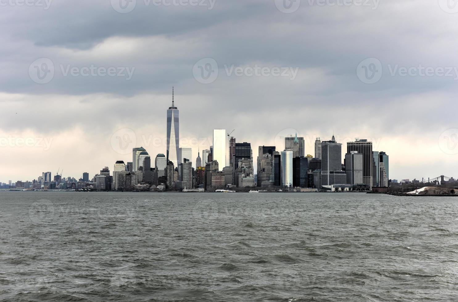 Blick auf Lower Manhattan foto