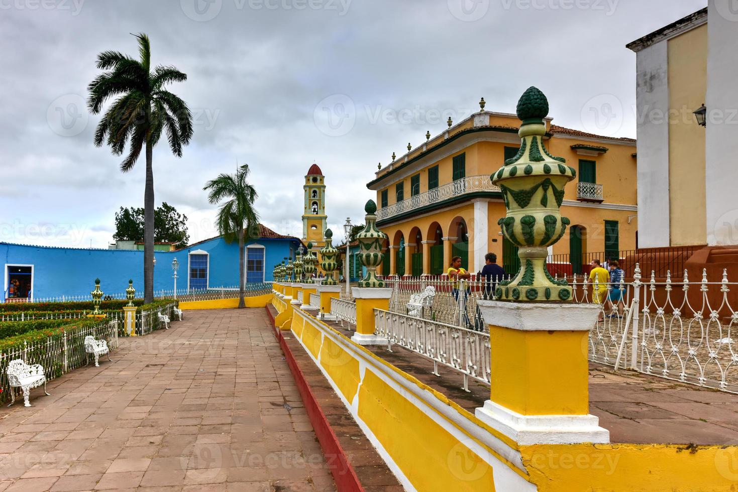 Plaza Mayor im Zentrum von Trinidad, Kuba, ein UNESCO-Weltkulturerbe. foto