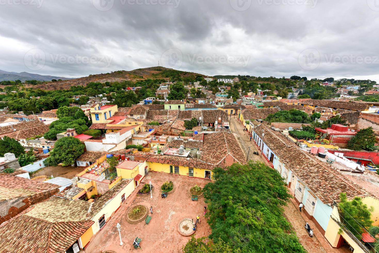 Panoramablick über die Altstadt von Trinidad, Kuba, ein UNESCO-Weltkulturerbe. foto