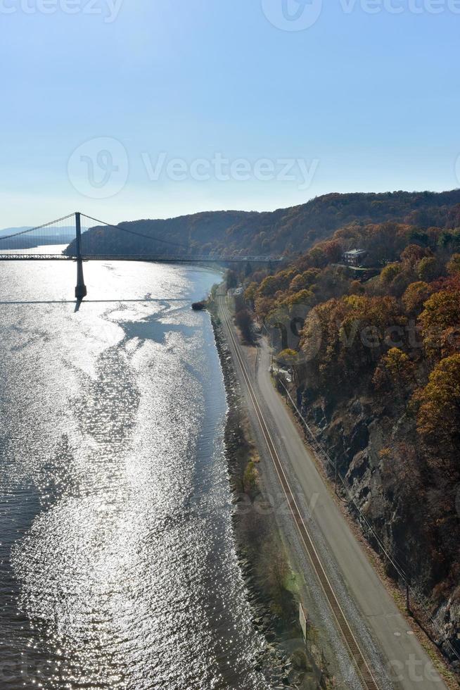 Mid-Hudson-Brücke über den Hudson River in Poughkeepsie, New York foto