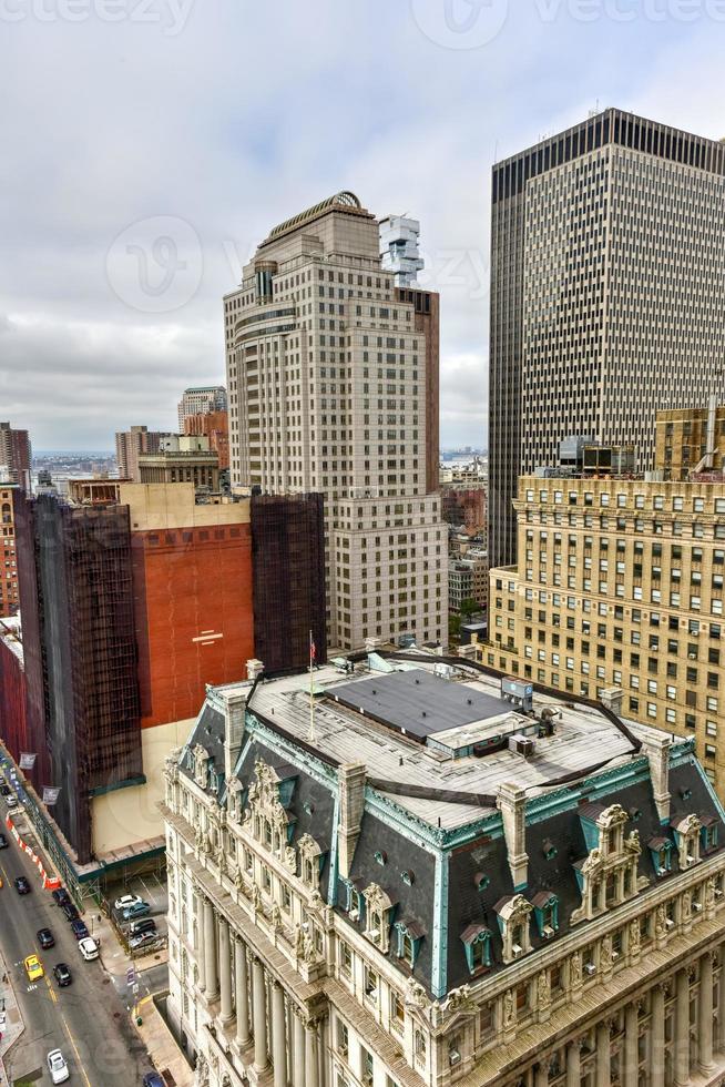 luftaufnahme der skyline von new york foto