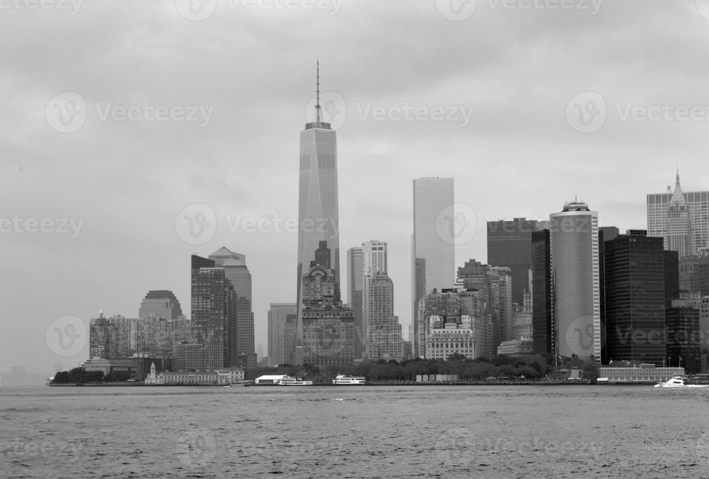 Blick auf die Innenstadt von Manhattan, New York foto