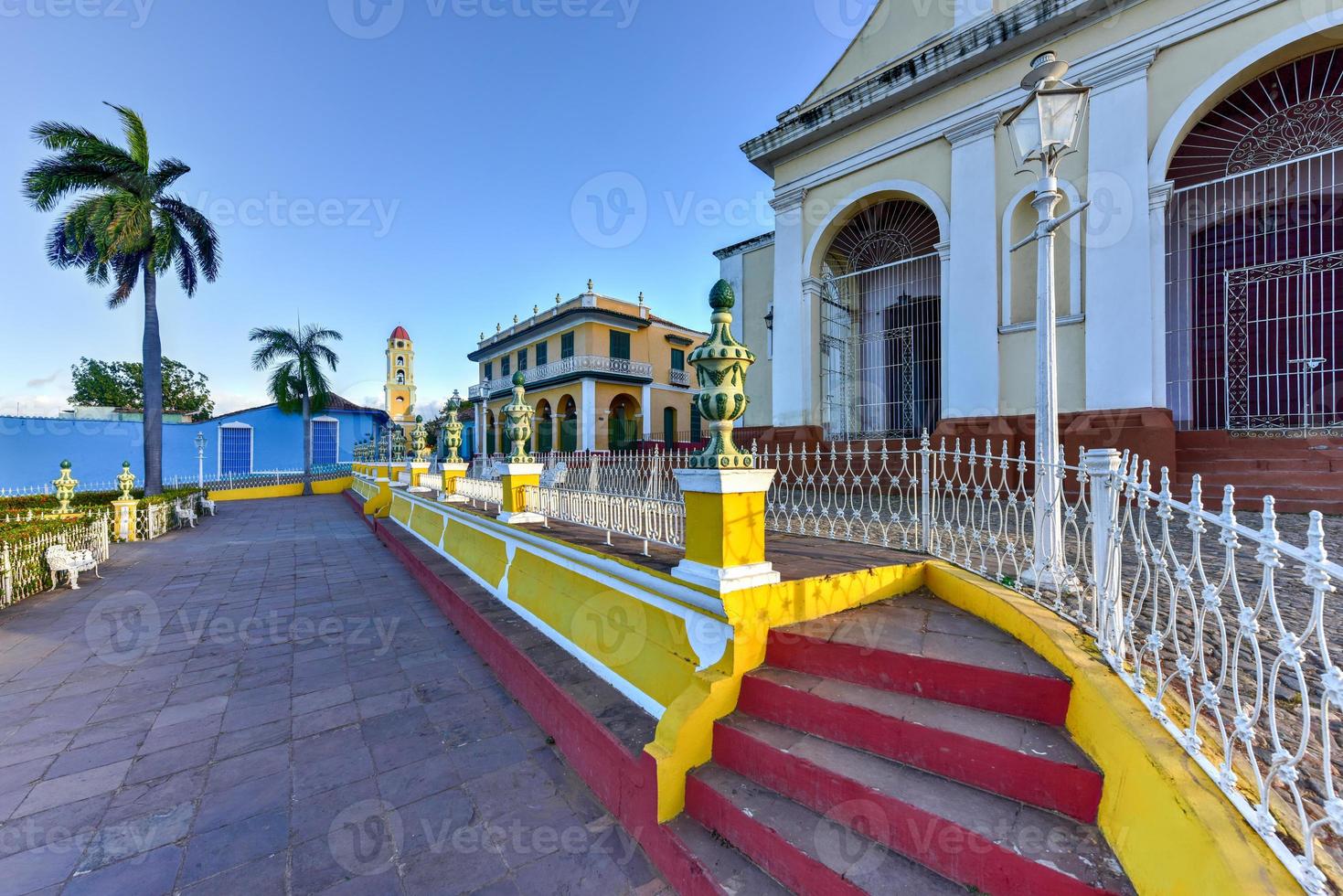 Plaza Mayor im Zentrum von Trinidad, Kuba, ein UNESCO-Weltkulturerbe. foto