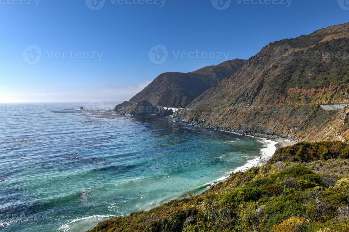 Big Creek Cove entlang Highway 1 und Big Sur, Kalifornien, USA foto