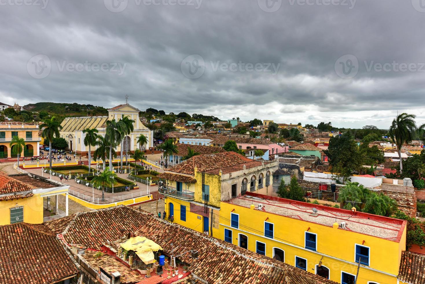 Panoramablick über die Altstadt von Trinidad, Kuba, ein UNESCO-Weltkulturerbe. foto