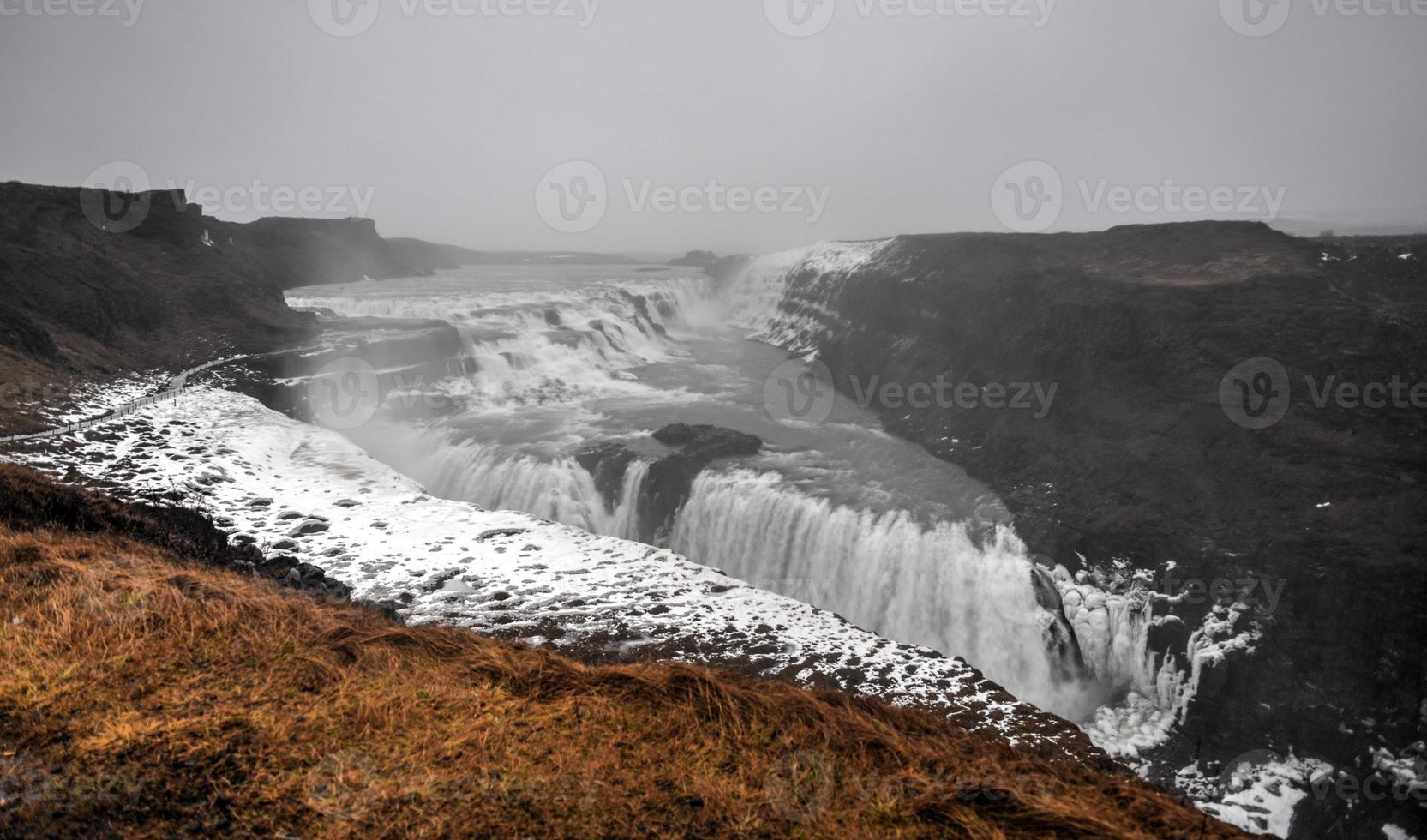 Gullfoss Wasserfall, Island foto