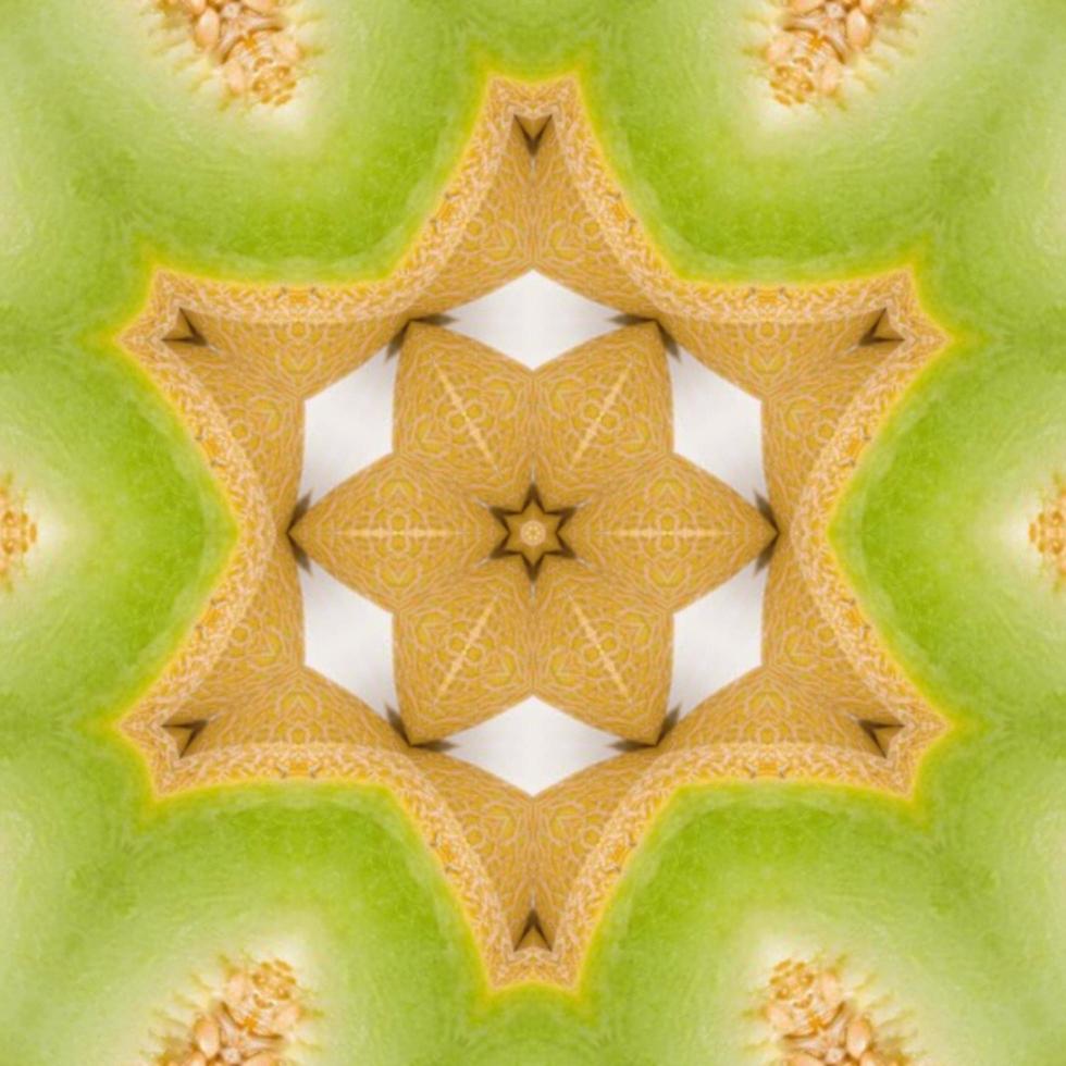 glänzender und hypnotisierender bunter Kaleidoskophintergrund foto