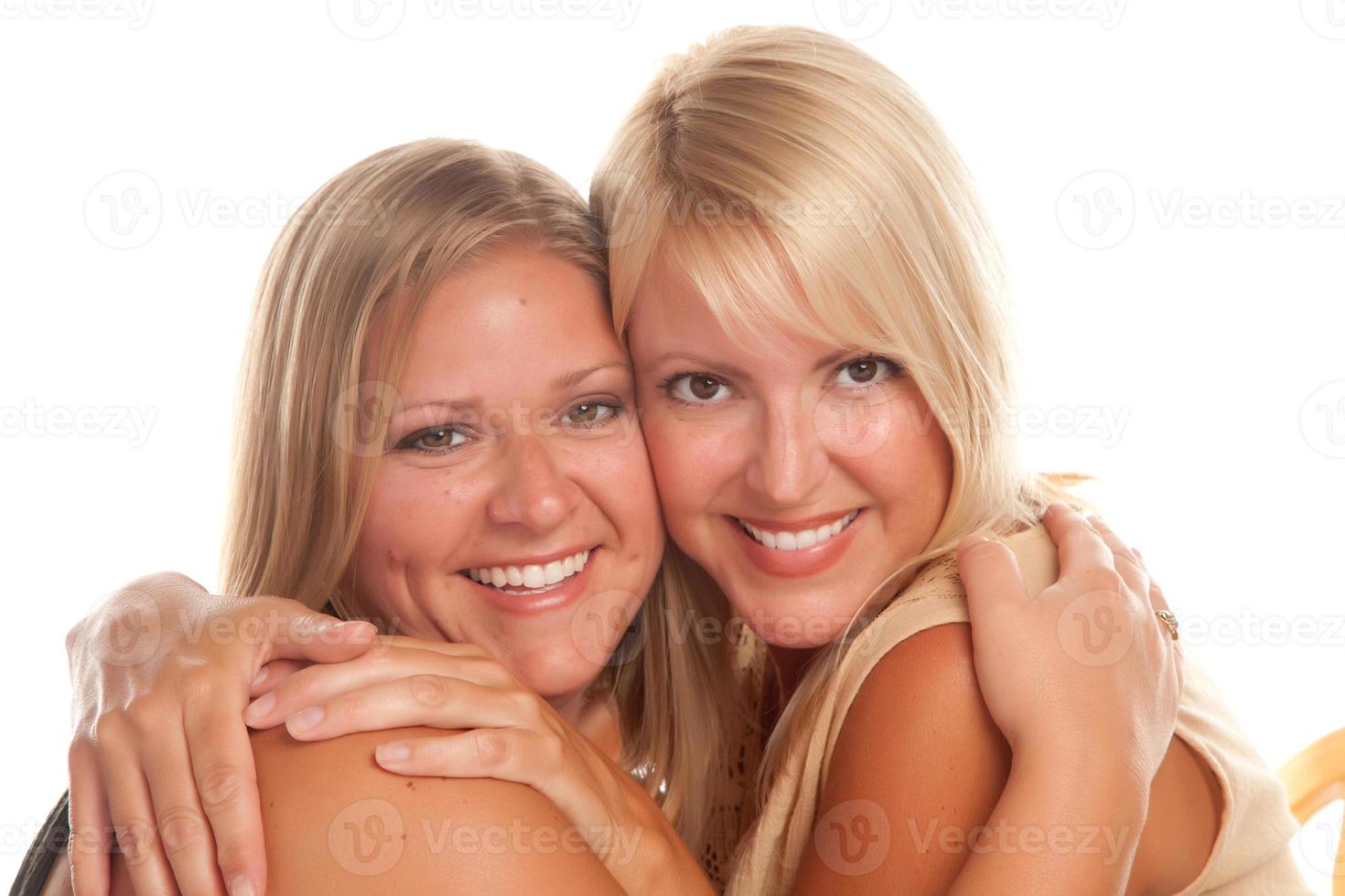 blonde Freundinnen nebeneinander foto