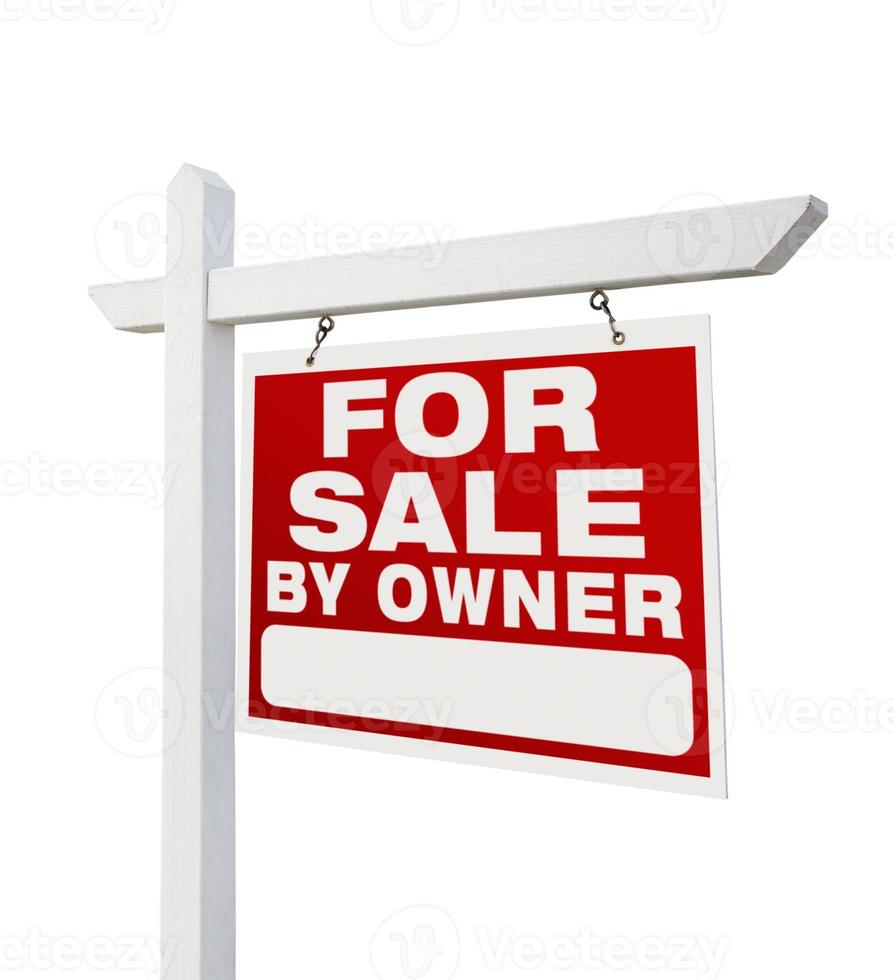 Schild für den Hausverkauf foto